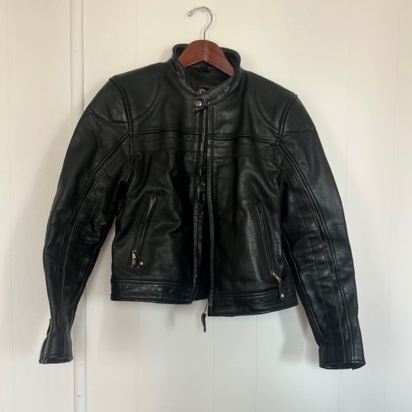 SOLD - First genuine leather vintage moto jacket - Picture 1 of 6